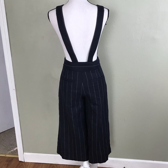 MO & Co NWT Pin Strip Capri w Shoulder Straps XS - Picture 5 of 8